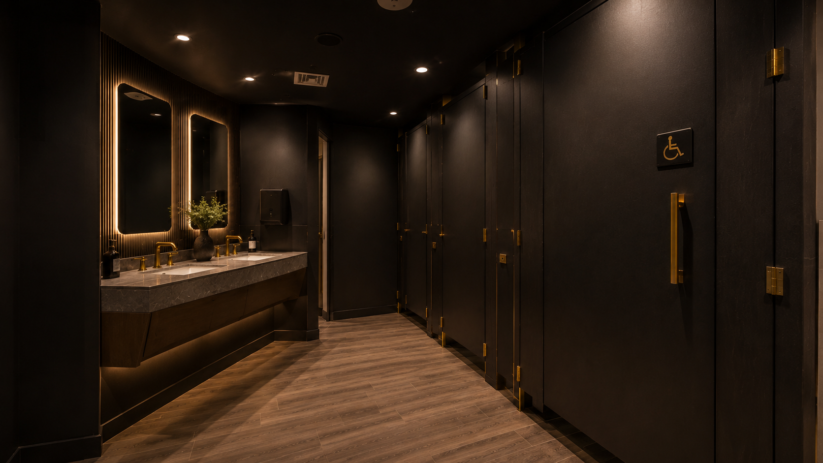 Restrooms + Guest Flow rendering